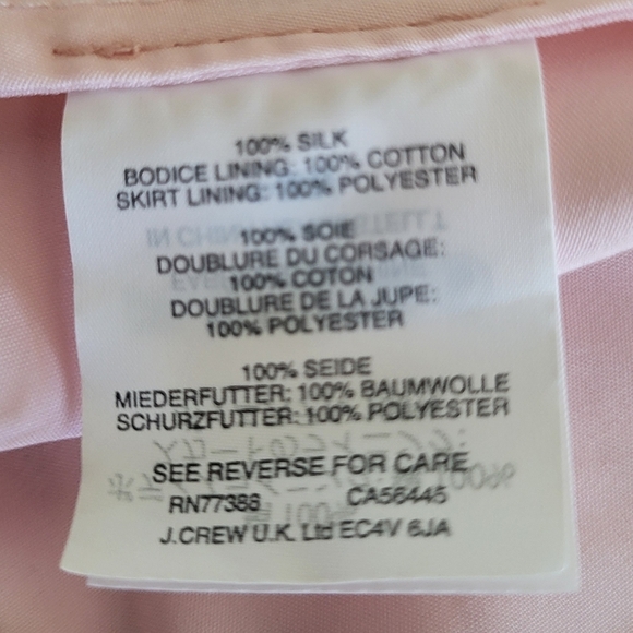 J. Crew Pink Strapless Pleated A-line Dress for Special Events - Size 4 - Picture 4 of 6